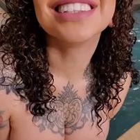Amazing Body Jumping On A Dildo In The Pool