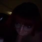 Redhead Blowjob In Car
