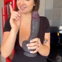 Kerolay Chaves Testing A Huge Dildo