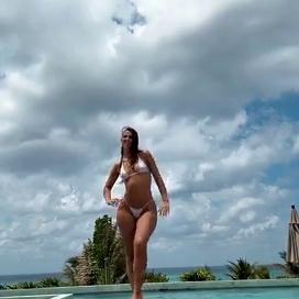 Mikaela Lafuente Sexy Bikini In Pool